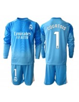 Real Madrid Thibaut Courtois #1 Keeper Hjemmedraktsett Barn 2025-26 Lange ermer (+ bukser)